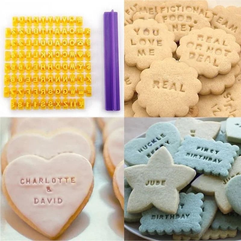 Alphabet Letter Fondant Stamp Set