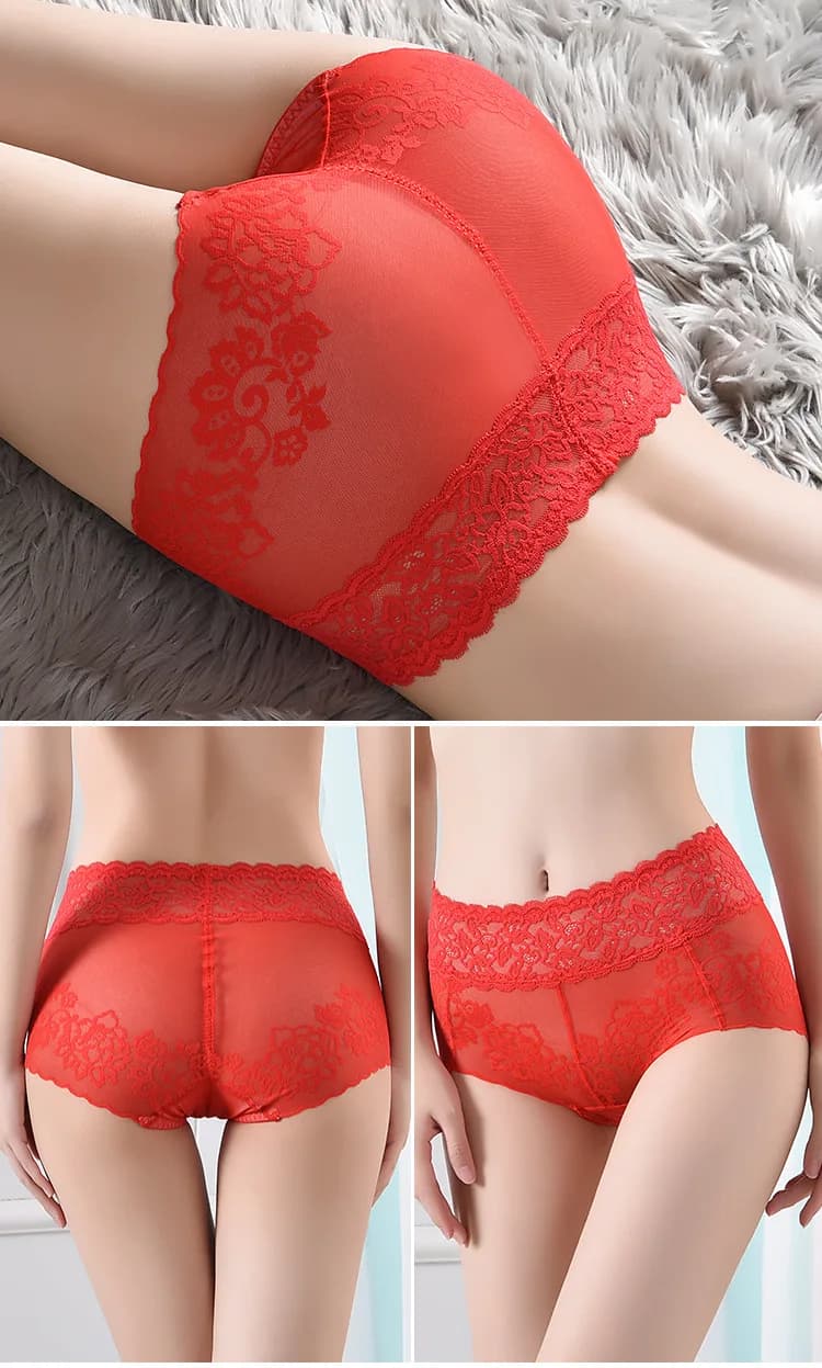 Women's High Waist Lace Panties