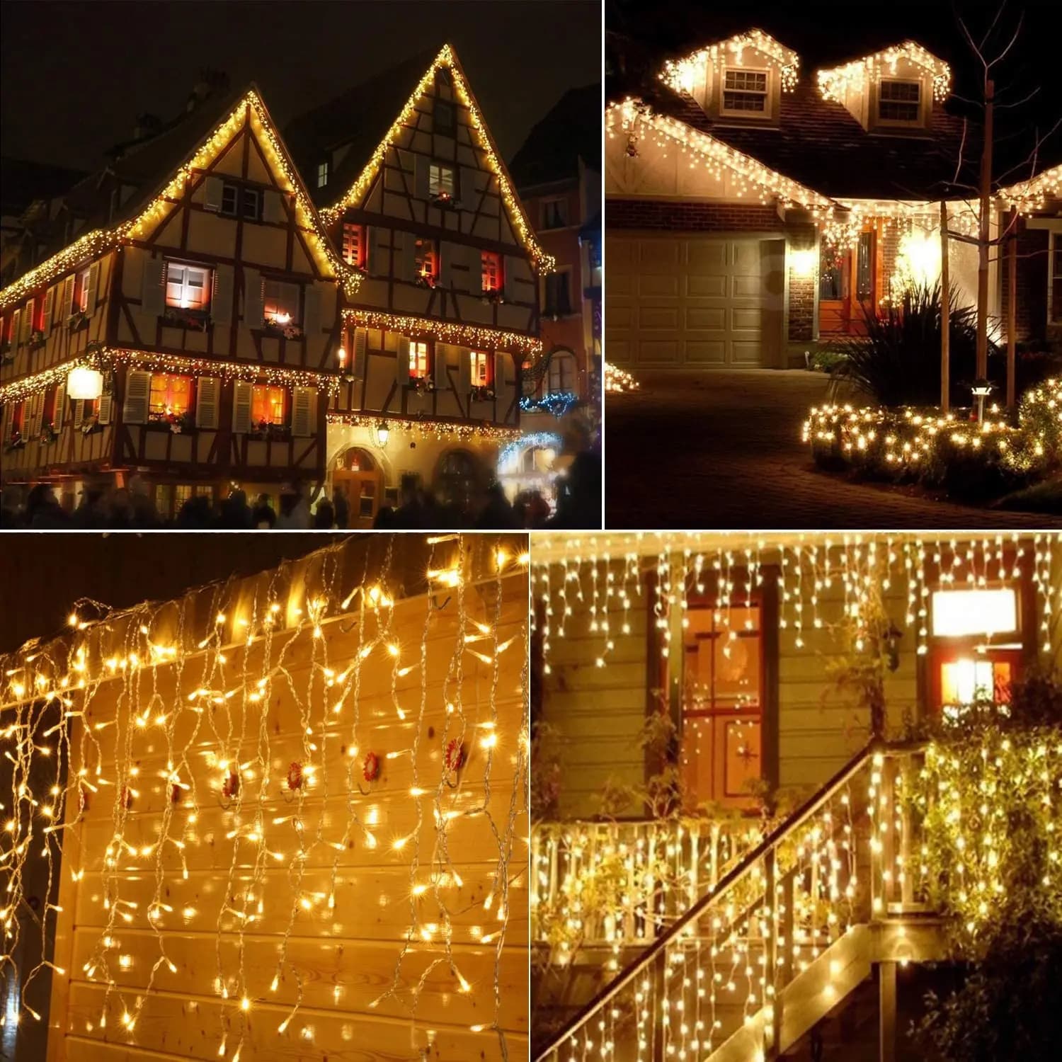 LED Icicle Curtain Lights