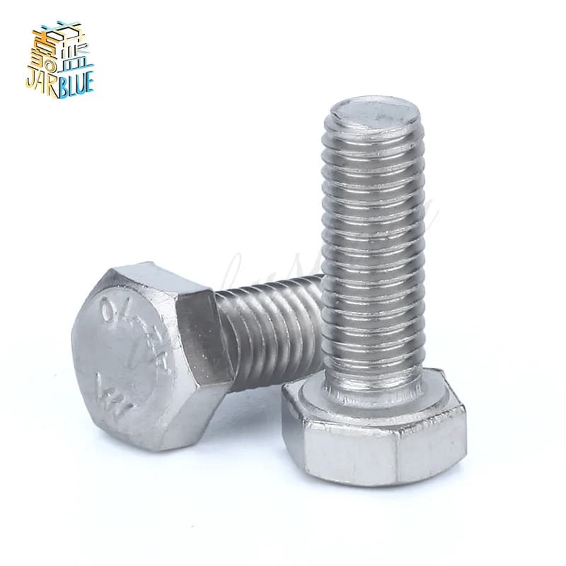 Stainless Steel M10 Hex Bolts Fine Thread