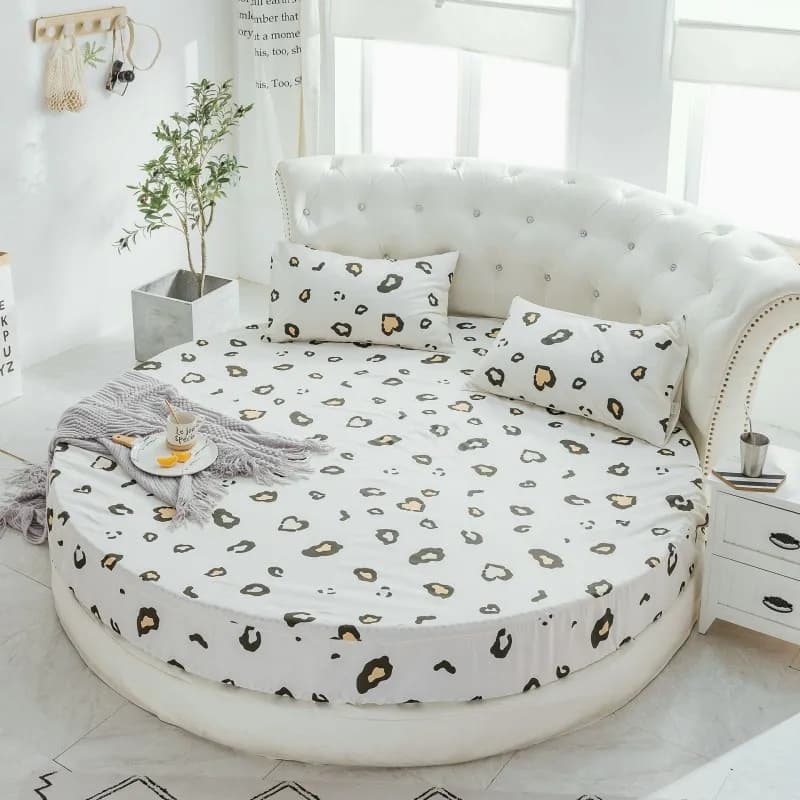 Round Cotton Fitted Sheet