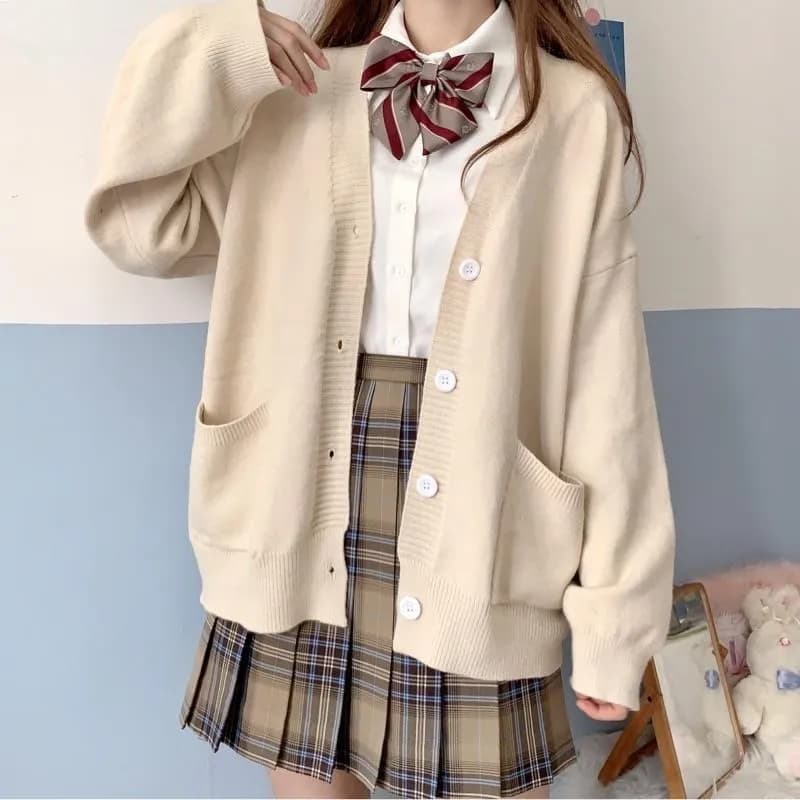 School Girl JK Cardigan Sweater Coat