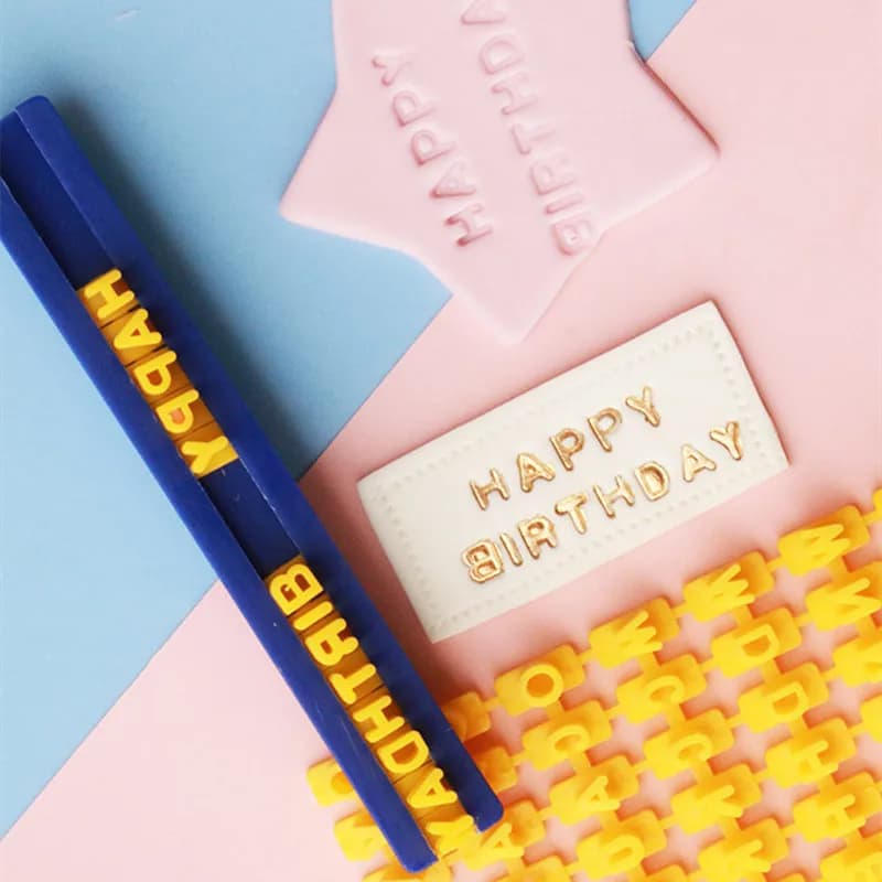 Alphabet Letter Fondant Stamp Set