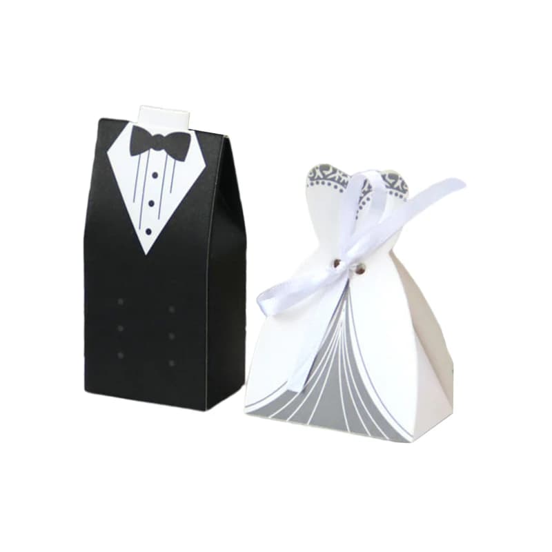 Bride and Groom Candy Box Wedding Favors