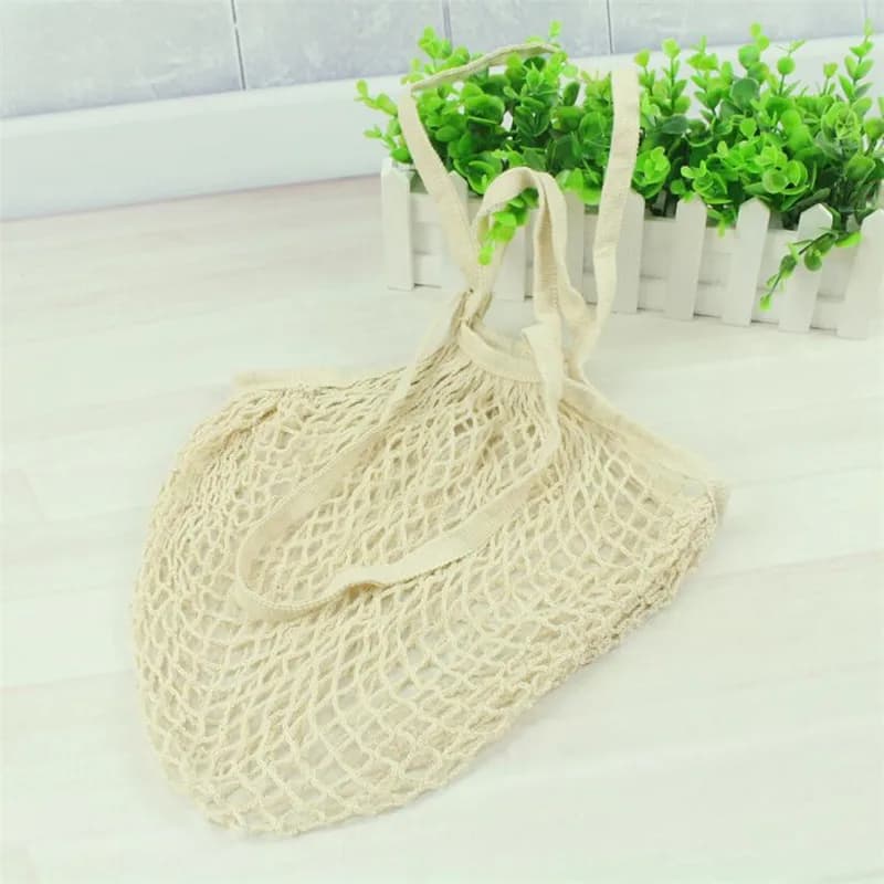 Reusable Cotton Mesh Grocery Bag