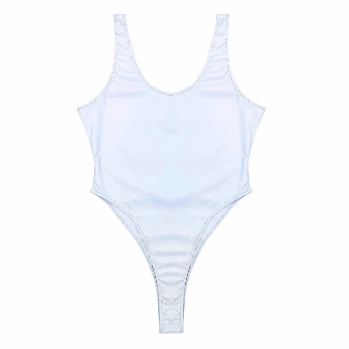Women's Sleeveless One-Piece High-Cut Swimsuit