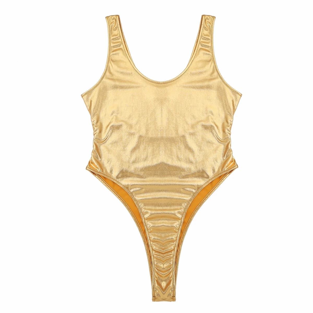 Women's Sleeveless One-Piece High-Cut Swimsuit