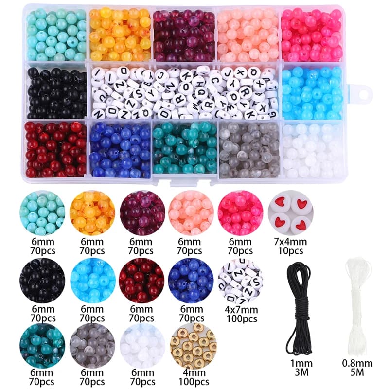 Jewelry Making Kit With Acrylic Beads