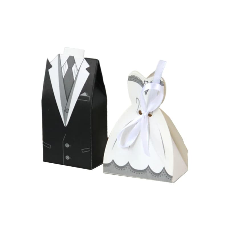 Bride and Groom Candy Box Wedding Favors
