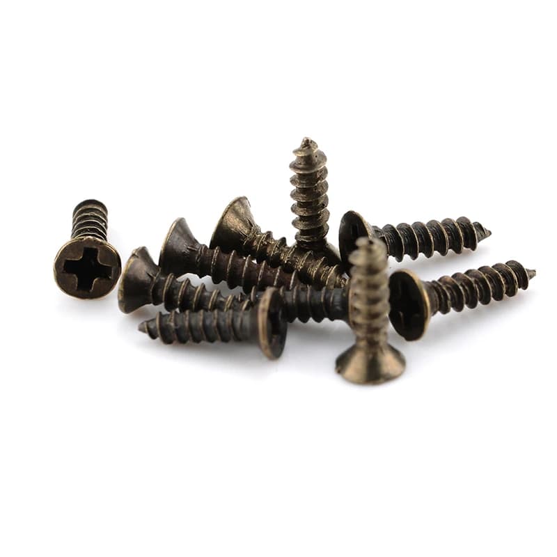 Bronze Wood Screw Assortment Kit, 100 Pieces