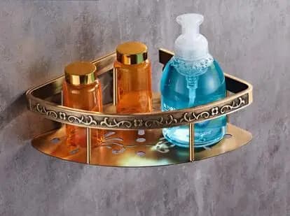 Antique Bronze Carved Bathroom Accessories Set