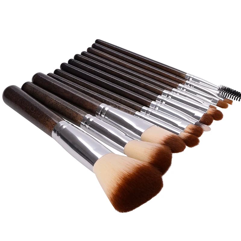 Professional Makeup Brushes Set 12pcs Powder Foundation Blush Eyeshadow Liner Brow Lip gloss Highlight Contour Beauty Tools Kit