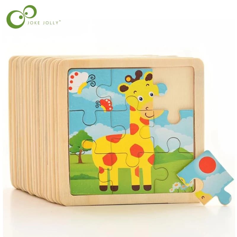 Wooden Jigsaw Puzzles for Toddlers