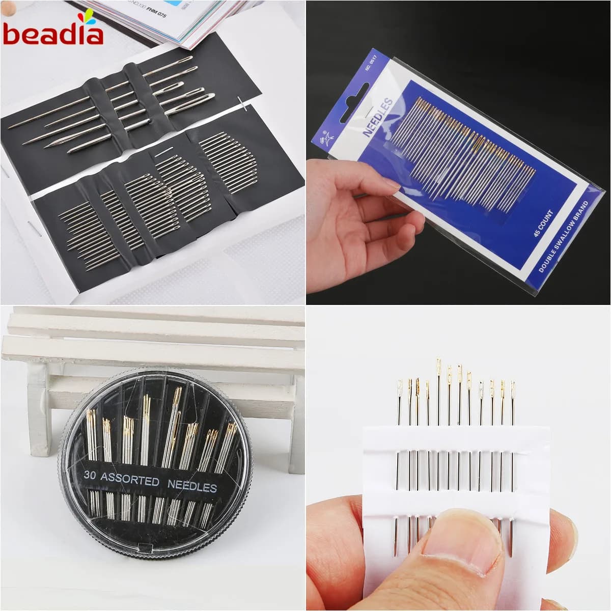 Stainless Steel Sewing Needles and Pins Set