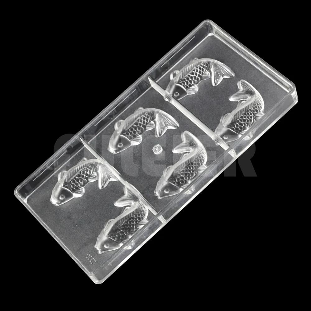 Koi Fish Shape Polycarbonate Chocolate Mold
