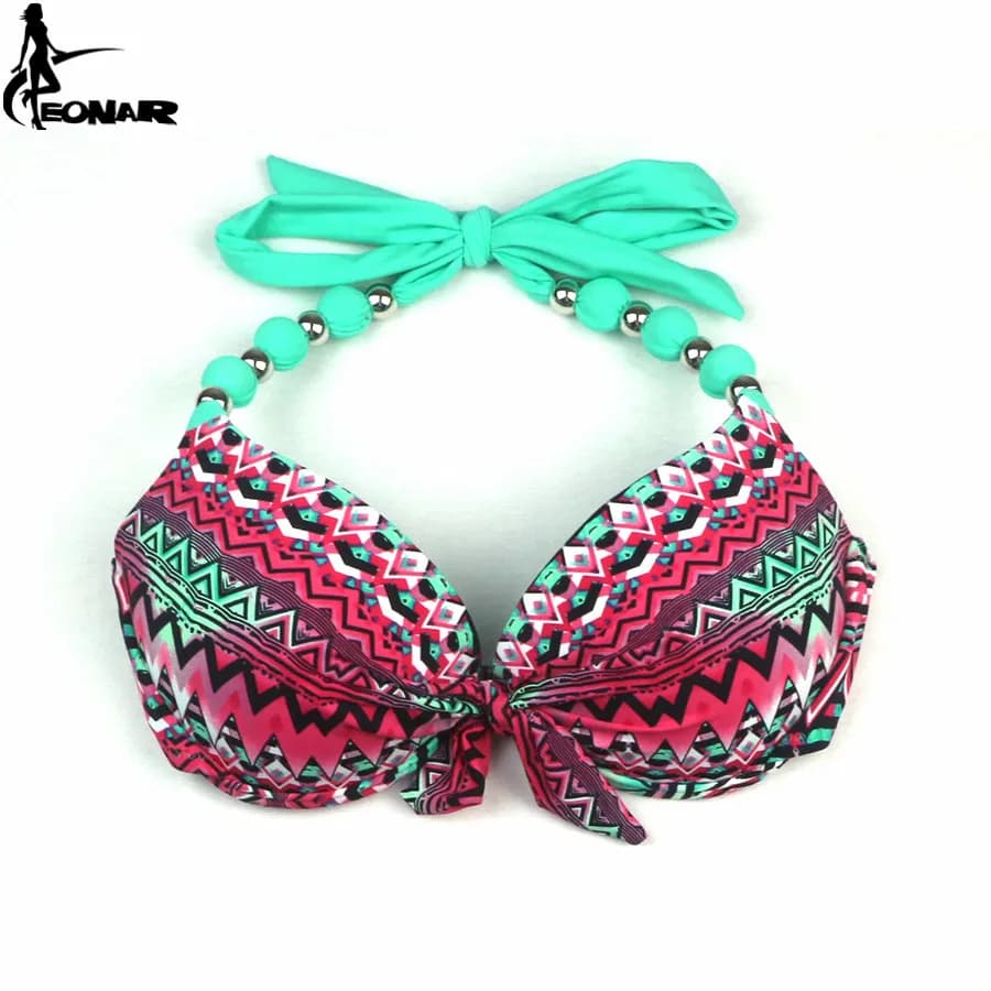 Push-Up Halter Bikini Top and Bottom Set