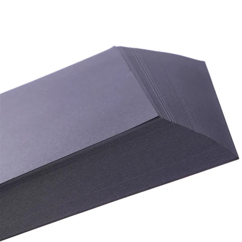 Black Cardboard Paper Sheets, 50-Count A3/A4
