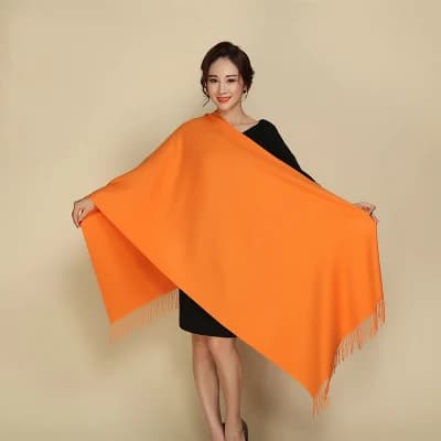 Soft Wrap Shawl with Tassels