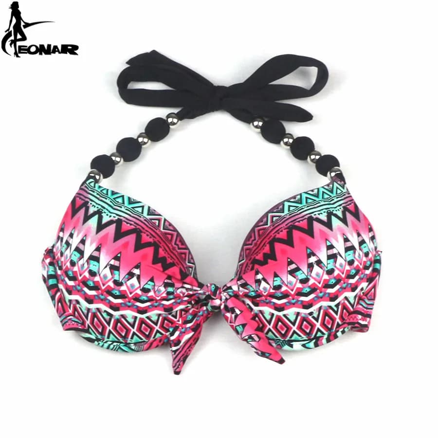 Push-Up Halter Bikini Top and Bottom Set