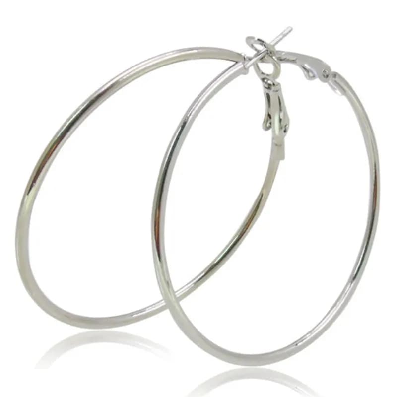Geometric Hollow Circle Hoop Earrings