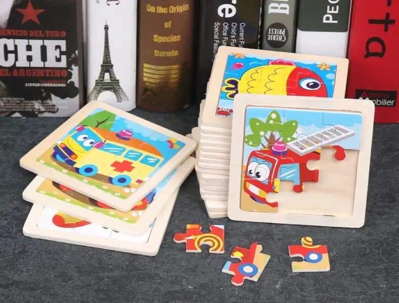 Wooden Jigsaw Puzzles for Toddlers
