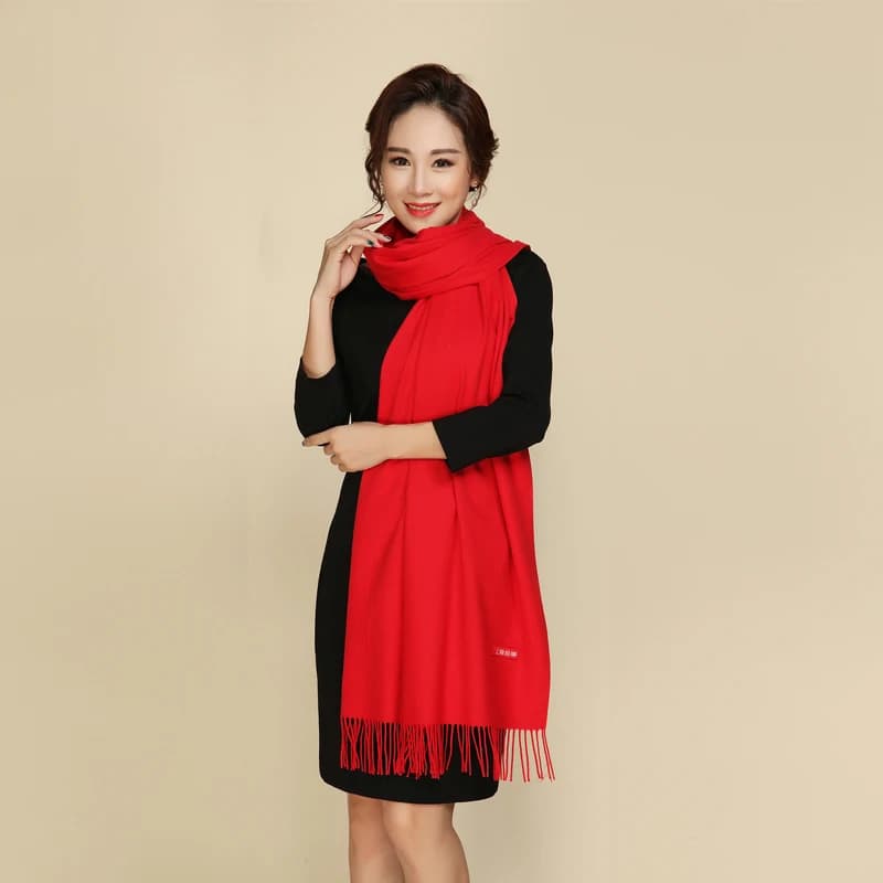 Soft Wrap Shawl with Tassels