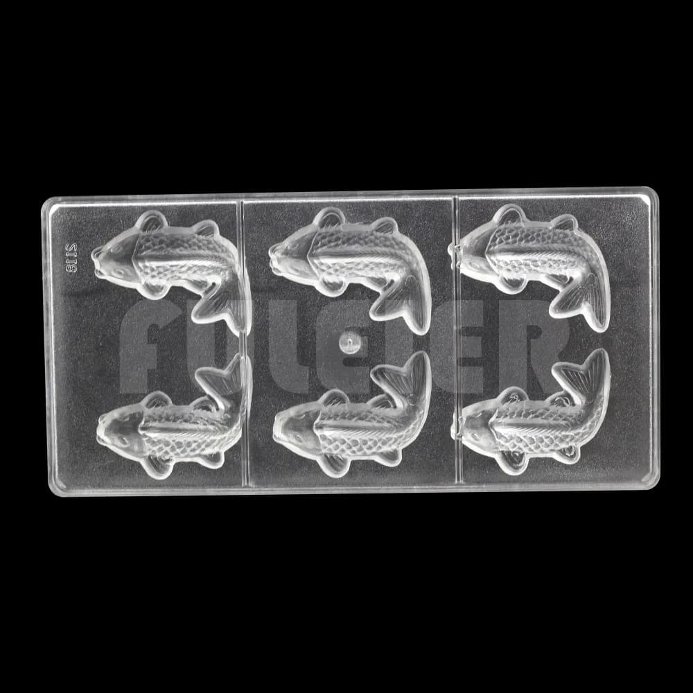 Koi Fish Shape Polycarbonate Chocolate Mold