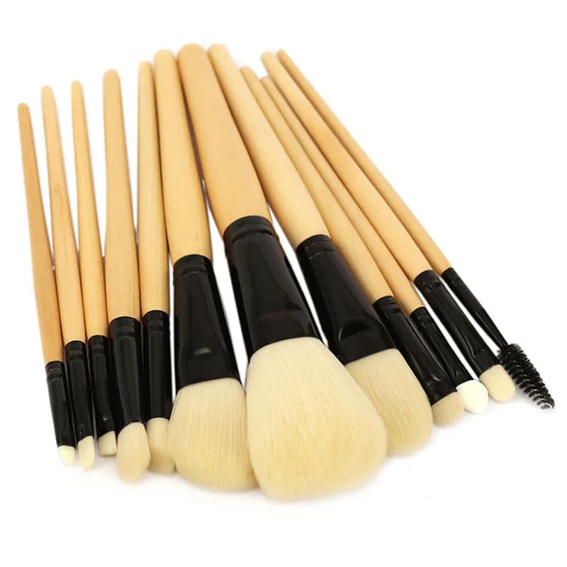 Professional Makeup Brushes Set 12pcs Powder Foundation Blush Eyeshadow Liner Brow Lip gloss Highlight Contour Beauty Tools Kit