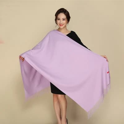 Soft Wrap Shawl with Tassels
