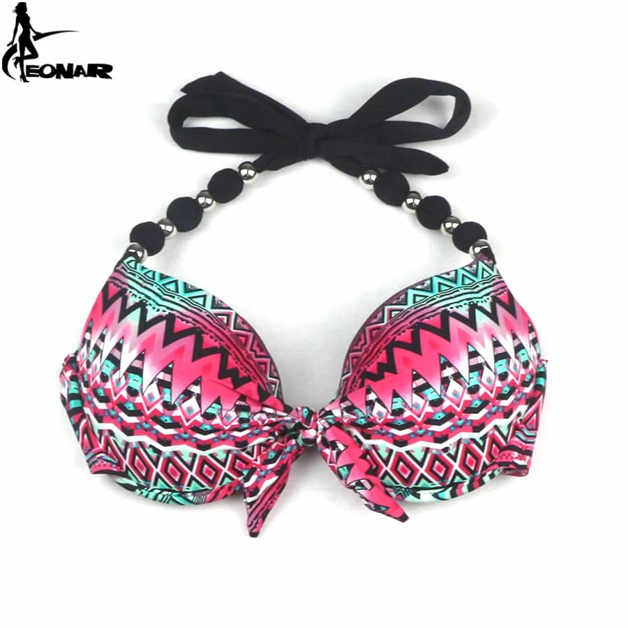 Push-Up Halter Bikini Top and Bottom Set