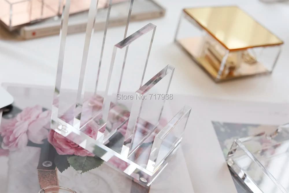 Clear Acrylic Vertical File Organizer