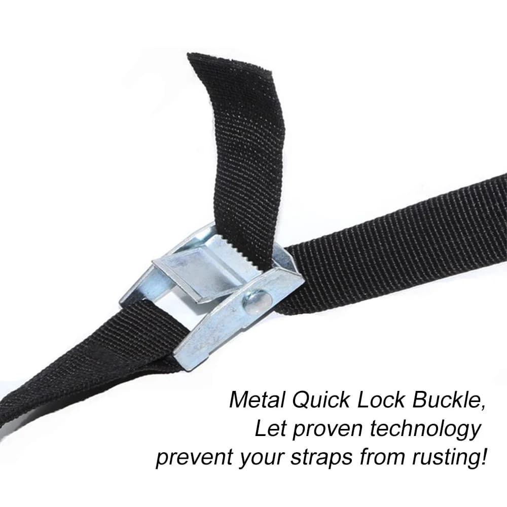 2.5cm*2M Cargo Straps Buckle Tie-Down Belt for Car Motorcycle Bike With Metal Buckle Tow Rope Strong Ratchet Belt for Luggage