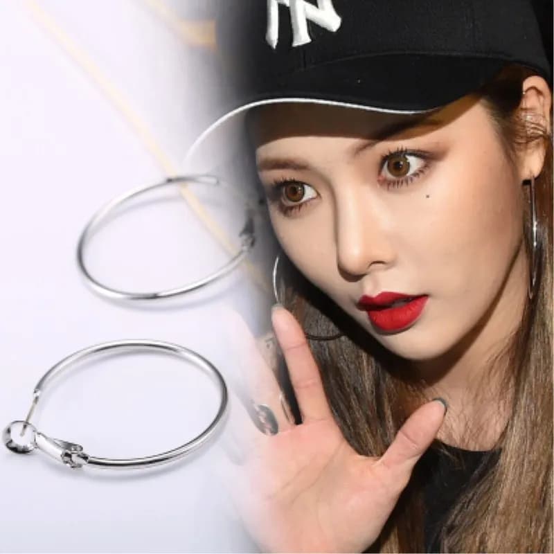 Geometric Hollow Circle Hoop Earrings