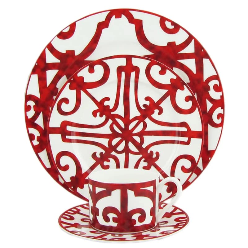 Ceramic Steak Plate Set With Coffee Cup