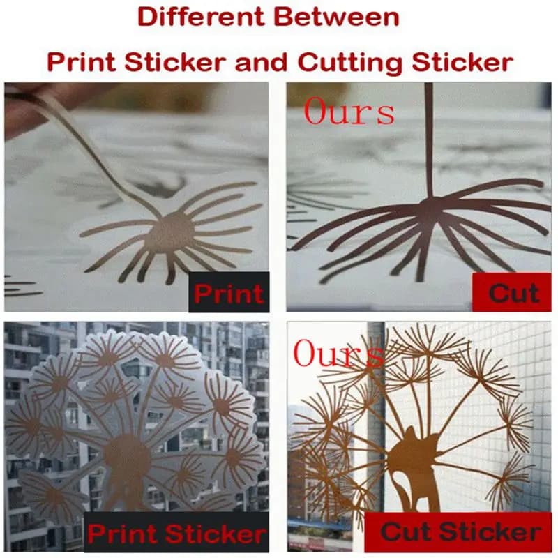 Kitchen Jar Label Vinyl Stickers Set of 4