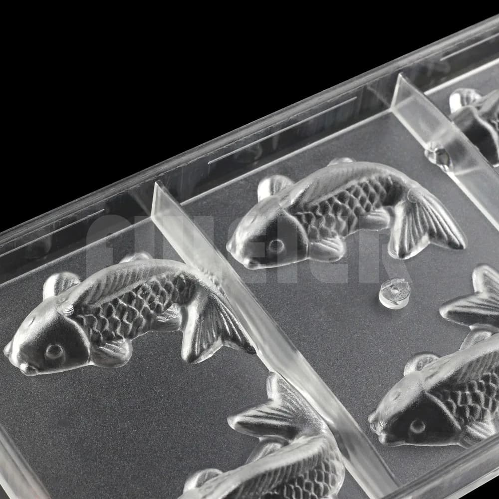 Koi Fish Shape Polycarbonate Chocolate Mold