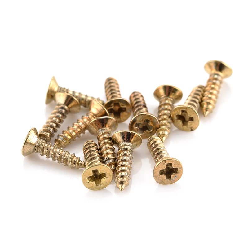 Bronze Wood Screw Assortment Kit, 100 Pieces