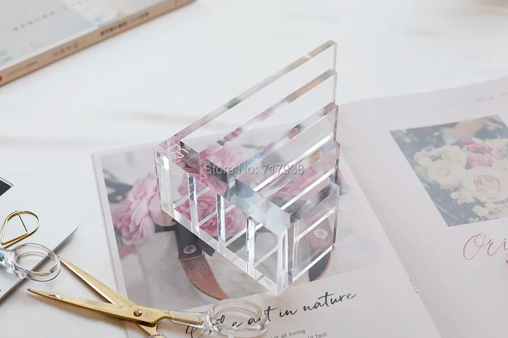 Clear Acrylic Vertical File Organizer