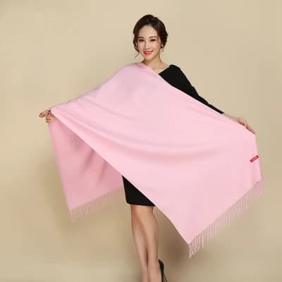 Soft Wrap Shawl with Tassels