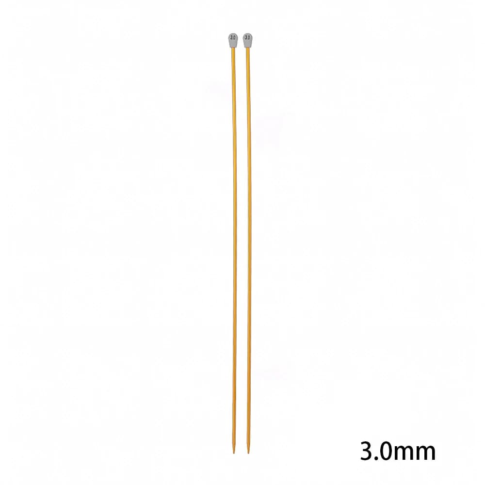 Aluminum Straight Knitting Needles 35cm