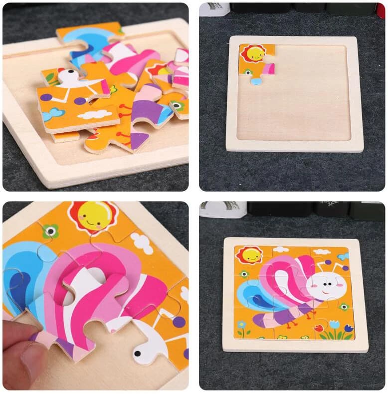 Wooden Jigsaw Puzzles for Toddlers