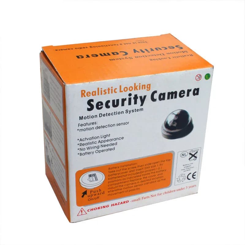 Dummy Dome Security Camera with Red LED