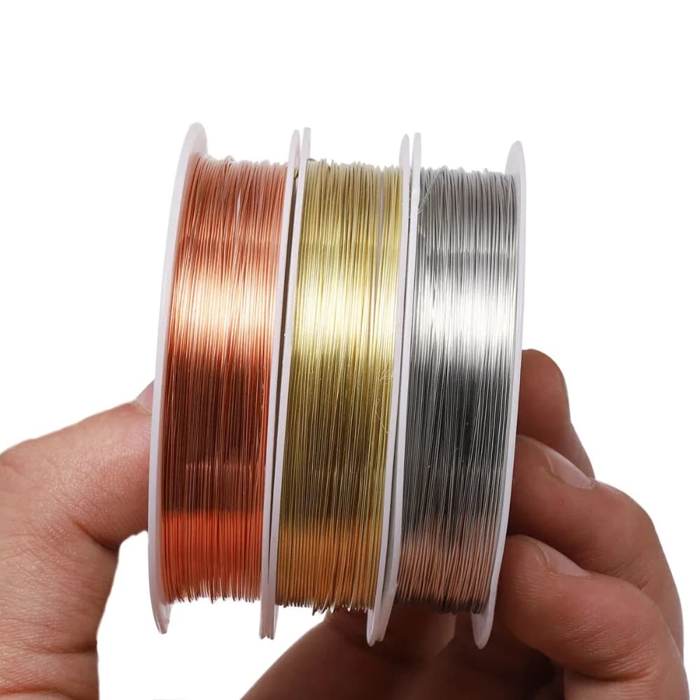 Copper Wire Beading Set, Multiple Gauges