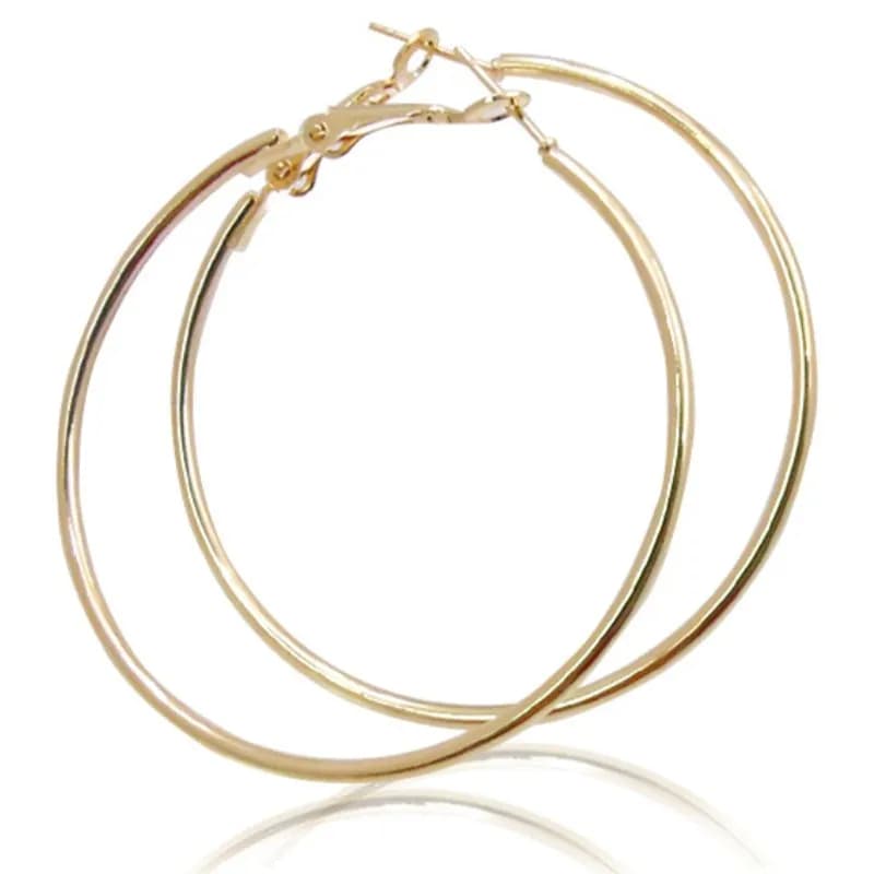 Geometric Hollow Circle Hoop Earrings