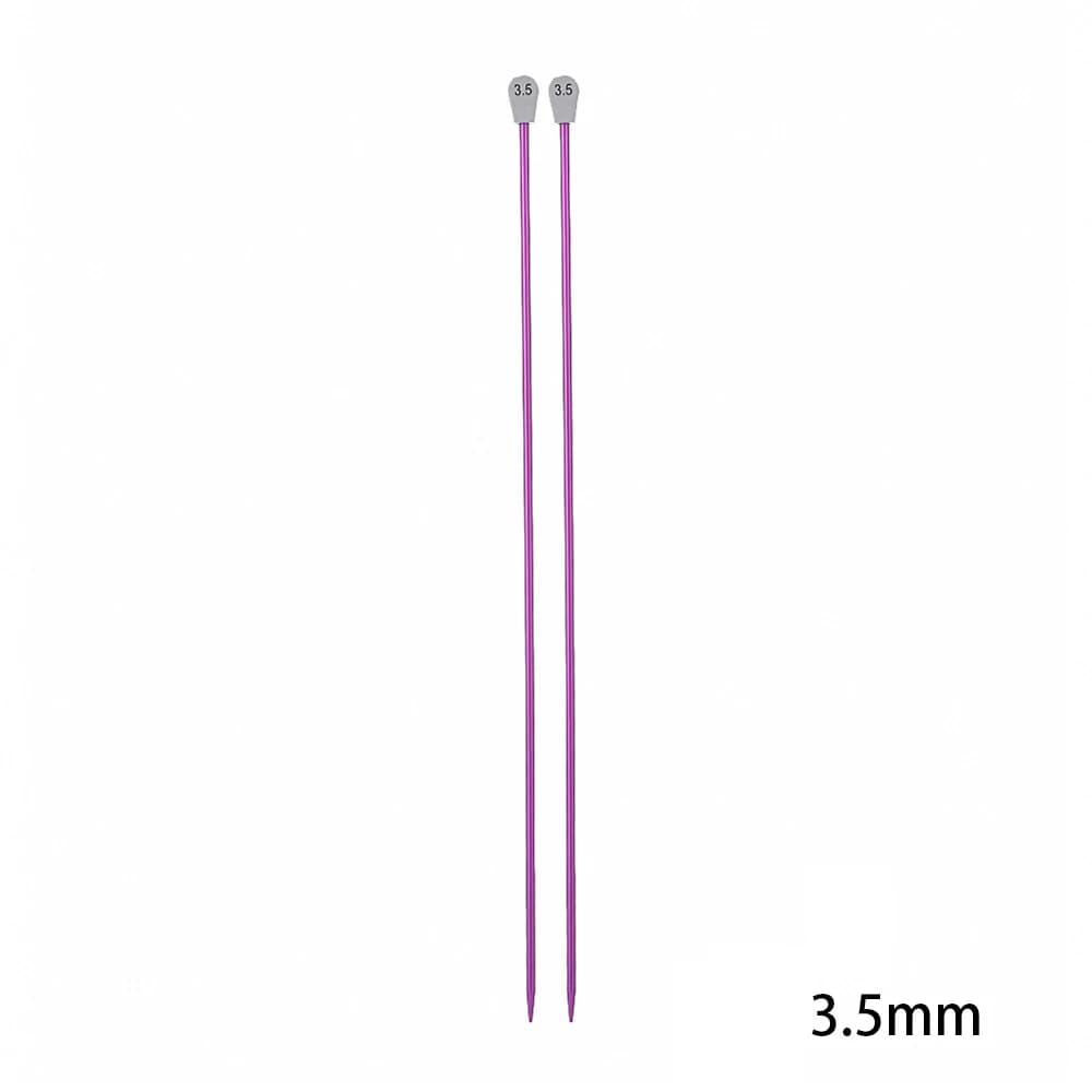 Aluminum Straight Knitting Needles 35cm