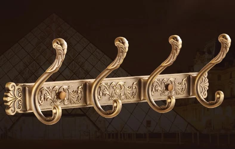 Antique Brass Bathroom Accessories Set