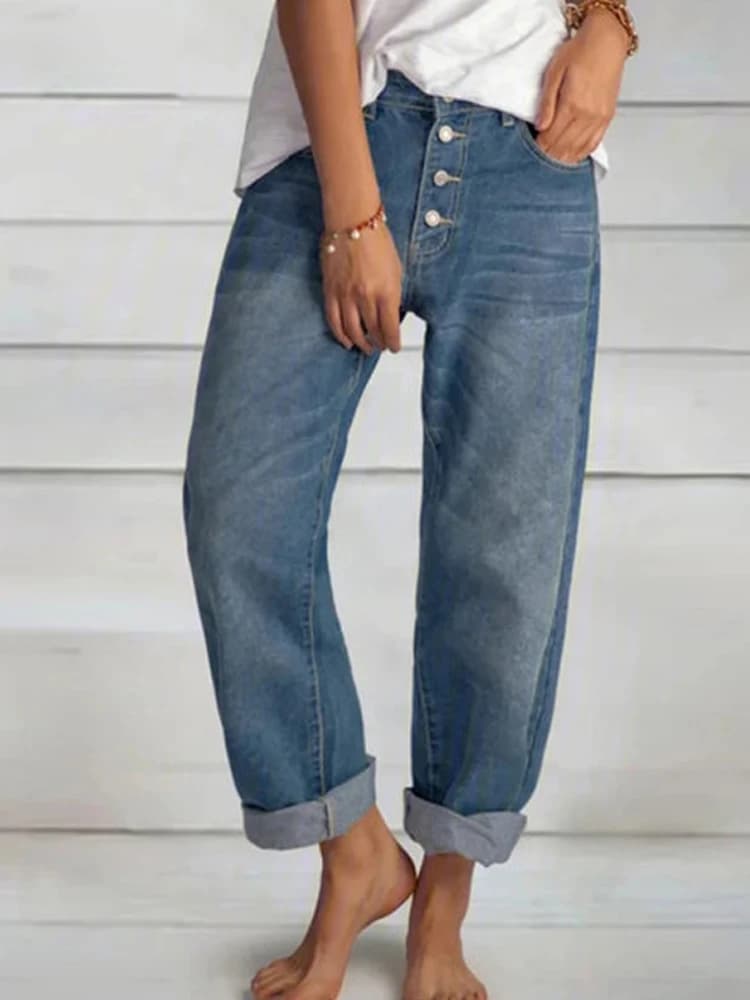 Women's High Waist Wide Leg Jeans