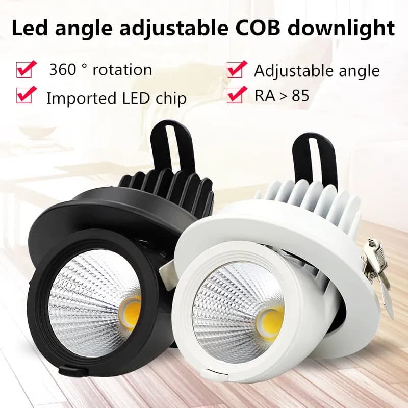 Led downlight light 5W 7W 10W 12W 20W 30W Recessed led light 360 degree rotatable Ceiling Spot Light ceiling recessed Lights