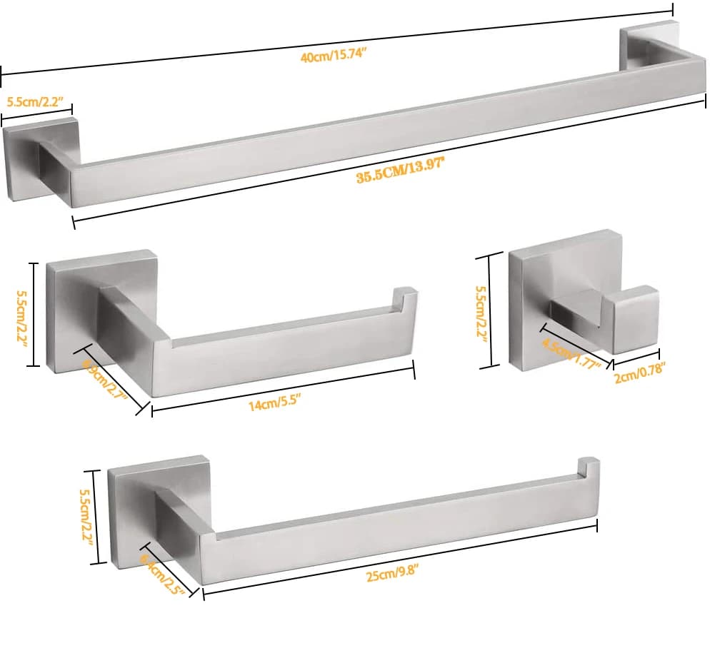 Bathroom Hardware Set Bathroom Accessories Black Robe Hook Towel Rail Bar Rack Bar Shelf Tissue Paper Holder Toothbrush Holder