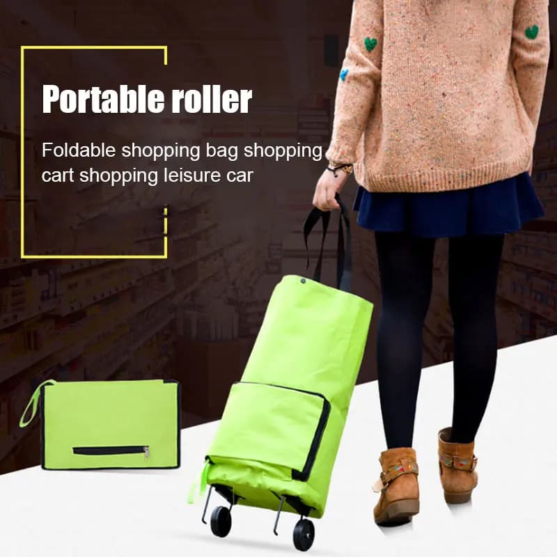 Folding Shopping Cart with Wheels